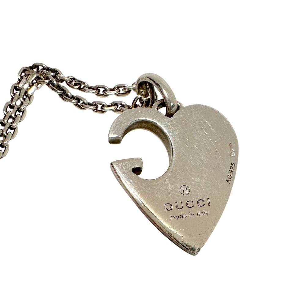 Gucci G Charlotte Heart in Solid Sterling Silver - Picture 14 of 14